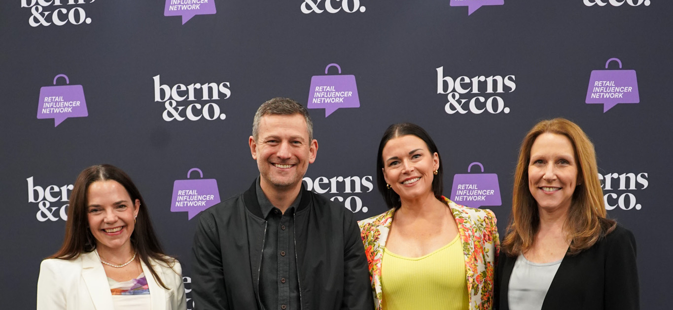 AlixPartners' managing director of retail is pictured alongside Stitch Fix CEO Matt Baer, Retail Field Report Founder and CEO Anne Mezzenga, and Shoptalk Chief Global Content Officer Zia Daniell Wigder at the Retail Influencer Network press breakfast at Shoptalk on March 25, 2026 in Las Vegas.