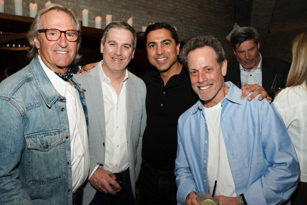 Khaite's Alex Richardson with Ring Concierge's Mike Moore, Amish Tolia and Ken Pilot Khaite's Alex Richardson with Ring Concierge's Mike Moore, Amish Tolia and Ken Pilot