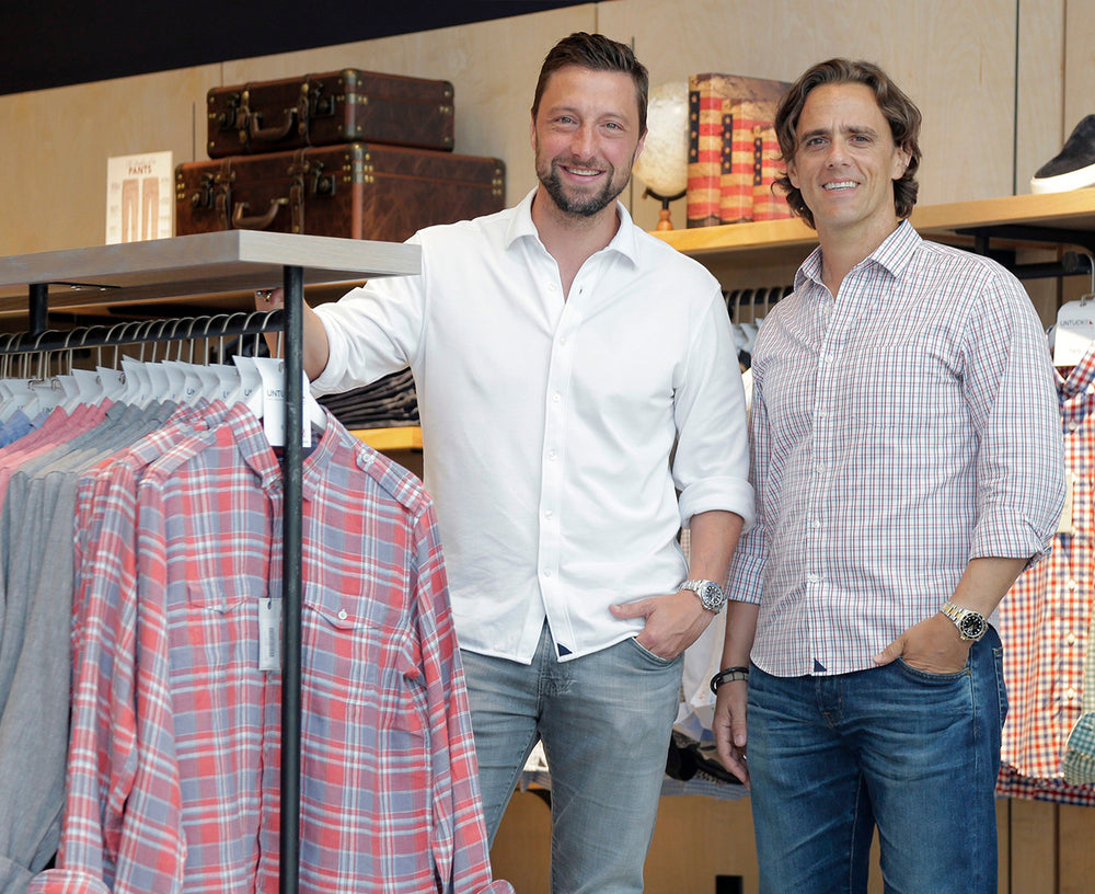 UNTUCKit co-founders Chris Riccobono and Aaron Sanandres.